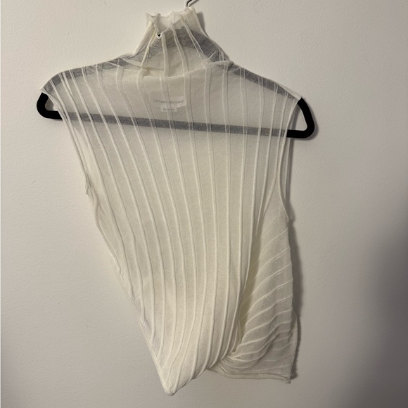 VICTORIA BECKHAM - Sleeveless High Neck Top - Picture 7 of 12